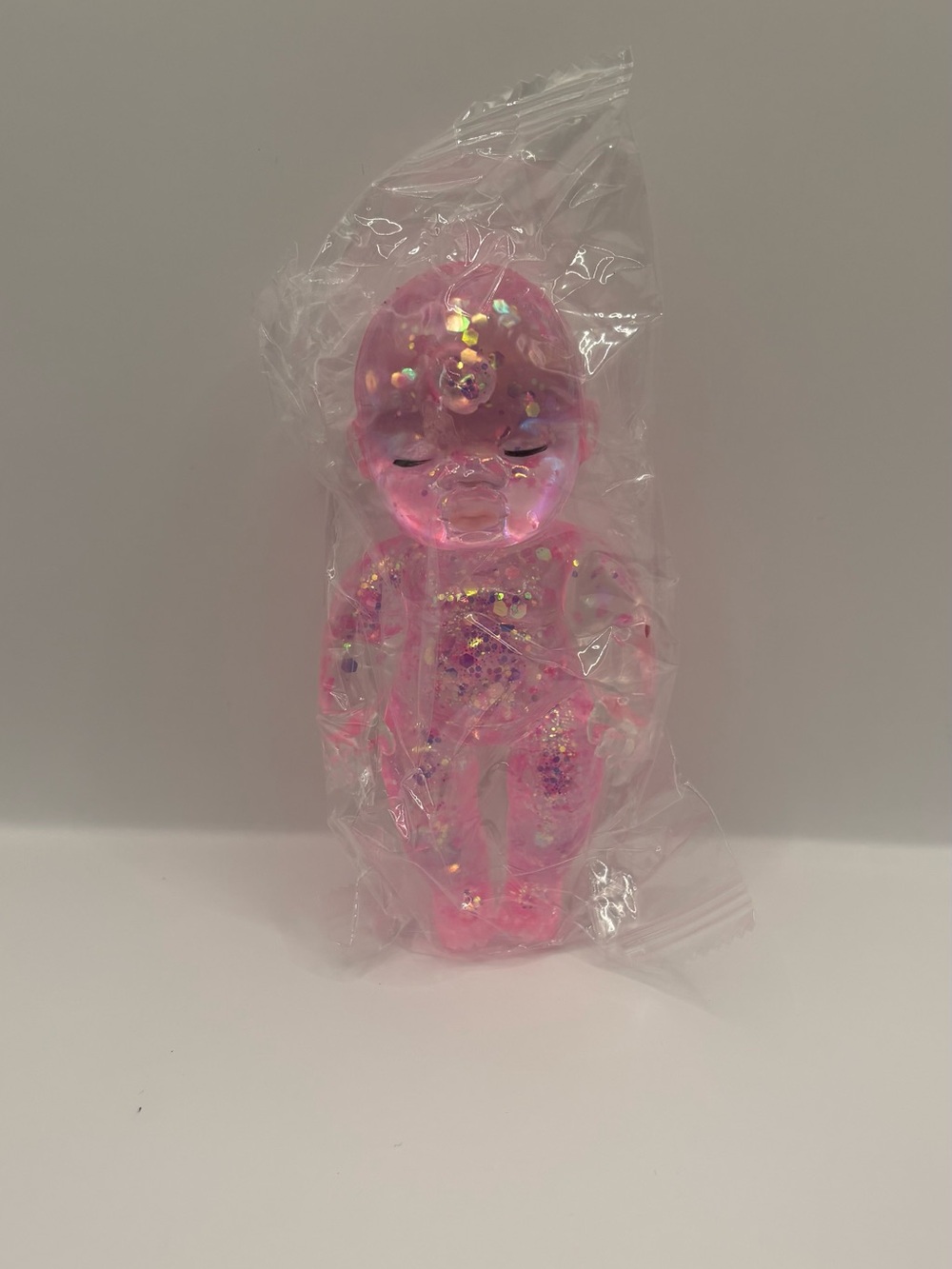 Viral Squishy Jumbo Glitter Pink Sleeping Baby